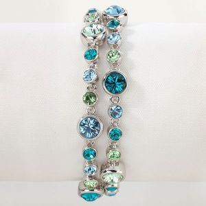 Gorgeous, new without box Touchstone Crystal by Swarovski Blue Sky Bracelet.